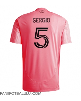 Inter Miami Sergio Busquets #5 Tricou Fotbal Replică 2025-26 Barbati Acasa